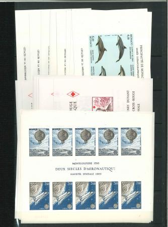 Stamp of Colonies françaises » Monaco 1980-1994, exceptionnel lot de 185 blocs-feuillets