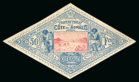 Stamp of Colonies françaises » Côtes des Somalis Côte des Somalis : 1894, Y&T n° 21 neuf * signé Calves