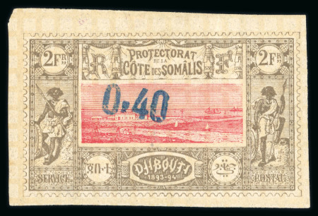 Stamp of Colonies françaises » Côtes des Somalis 1899, Côte des Somalis Y&T n°25 neuf * MH, cote 900€,