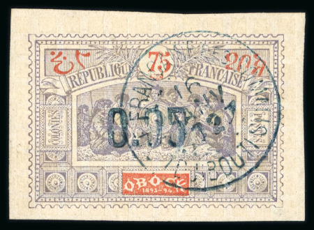 Stamp of Colonies françaises » Côtes des Somalis Côte des Somalis : 1902, Y&T n° 34 oblitéré signé Calves