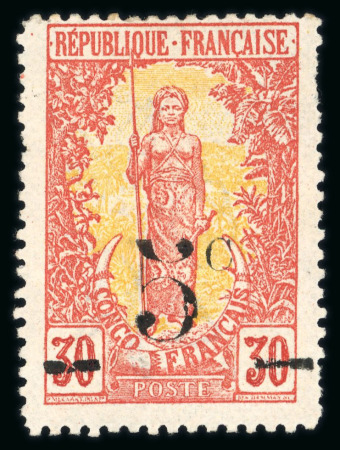 Stamp of Colonies françaises » Congo Congo : 1900, Y&T n° 46 neuf * signé Calves TB