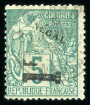 Stamp of Colonies françaises » Sénégal Sénégal : 1892, Y&T n° 6 et n° 7 oblitérés signés Calves
