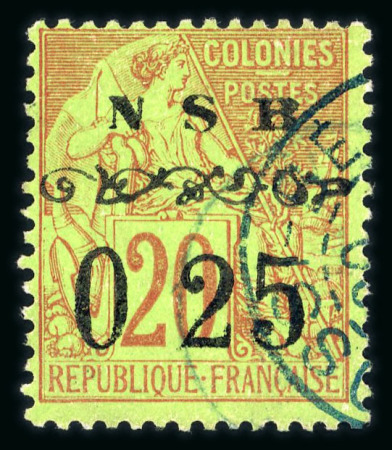 Stamp of Colonies françaises » Nossi-Bé fausse surcharge