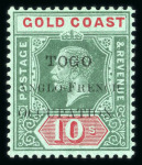 Stamp of Colonies françaises » Togo Togo : 1915, timbres de Gold Coast surchargés Y&T n°