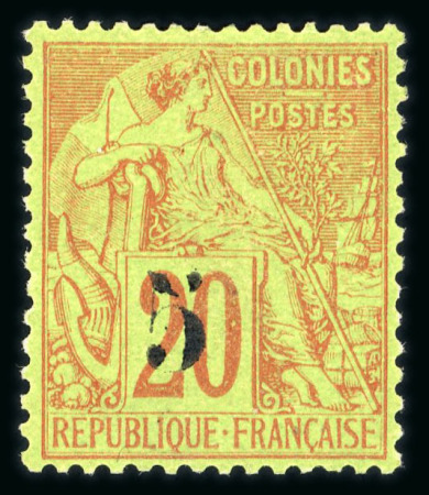 Stamp of Colonies françaises » Sénégal Sénégal : 1887, Alphée Dubois surchargés YT n° 1 et