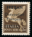 Stamp of Colonies françaises » Fezzan Fezzan : 1943, poste aérienne Y&T n° 1 neuf ** MNH