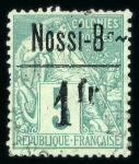 Stamp of Colonies françaises » Nossi-Bé Nossi-Bé : 1890, Y&T n° 21 et n° 22 oblitérés signés