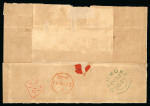 Stamp of Great Britain » 1841 2d Blue 1843 (Oct 12) Cover addressed to General O'Donnell, Captain General of Cuba