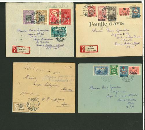 Stamp of Colonies françaises » Cilicie (Occupation française) Cilicie : 1919-1920, bel ensemble très peu commun de