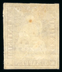 Stamp of Switzerland / Schweiz » Sitzende Helvetia Ungezähnt » Münchner Druck, 1. Auflage 5 Rp. hellbraunorange vom ersten Münchner Druck, ungebraucht mit sehr seltenem nur leicht gefalzten Originalgummi