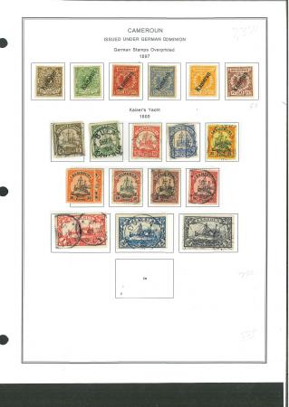 Stamp of Germany » German Colonies » Cameroon Cameroon/German Colonies : 1897-1919, nice collection with