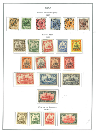 Stamp of Germany » German Colonies » Togo Togo/German Colonies : 1897-1919, Michel n° 1-6 used,