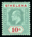 Stamp of St. Helena 1856 -1990, comprehensive collection with mint and used with complete sets incl. first issues mint