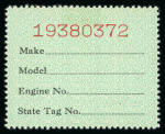Stamp of United States » Revenues USA Motor Vehicle Revenues RV 1-53 cpl. Set of 53,