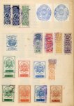 Stamp of Uruguay » Collections, Lots etc. 1880-1920, Revenues in a old album with appr.1290 fiscal