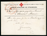 Stamp of France » Lettres Classiques Guerre de 1870, Carte Croix-Rouge (non datée) du Comité