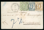 Stamp of German States » Thurn and Taxis Thurn Taxis 1867 cover to Constantinople