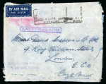 Stamp of India » Airmails 1930, "Flown Cover of Famous Pilot" Mrs. Victor Bruce, two covers with one Karachi-Jodhpur and other Karachi-Rangoon