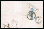 Stamp of German States » Saxony 1867 5Ngr entire Dresden to Constantinople