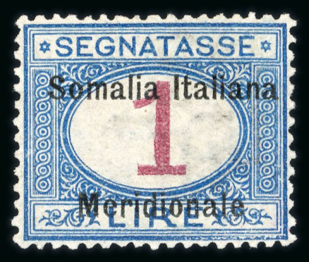 Stamp of Italy » Italian Colonies and Possessions » Somalia Somalia postage due : 1906, Sassone n° 8 mint *, signed