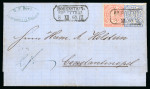 Stamp of German States » Saxony 1868 two entires to Constantinople