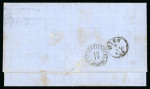 Stamp of German States » Saxony 1868 two entires to Constantinople