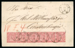 Stamp of German States » Saxony 1868 two entires to Constantinople