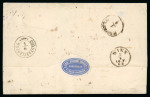 Stamp of German States » Saxony 1868 two entires to Constantinople