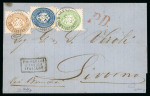 Stamp of Austria » Offices in the Turkish Empire 1868 (20/3) Brief nach Livorno