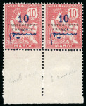 Stamp of Colonies françaises » Maroc Maroc : 1914, Y&T n° 41d les deux variétés se-tenant