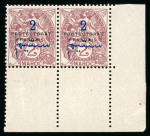 Stamp of Colonies françaises » Maroc Maroc : 1914, Y&T n° 38a variété S renversé en paire