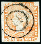 Stamp of Mauritius » 1848-59 Post Paid Issue » Worn Impressions (SG 16-22) 1d. red on greyish, worn Impressions, position 2, good