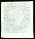 Stamp of Mauritius » 1848-59 Post Paid Issue » Early Impressions (SG 6-9) 2d. blue on grey, early Impression, position 10, used
