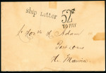Stamp of Mauritius » Incoming Mail 1887 envelope to Port Louis, showing "ship Letter"