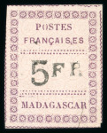 Stamp of Colonies françaises » Madagascar (Poste française) Madagascar : 1891, Y&T n° 13 neuf (*) signé Calves