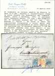 Stamp of Austria » Lombardy Venetia 1850er, Brief von Brescia nach Konstantinopel