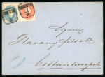 Stamp of Austria » 1860 Issue 1863 (7. Aug.), Brief von Triest nach Konstantinopel