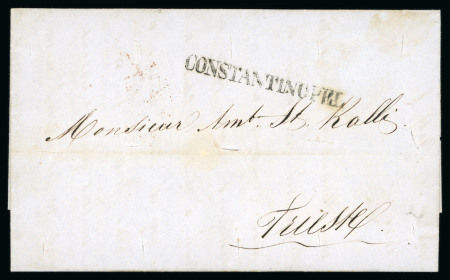 Stamp of Austria » Austrian Levant 1842 (21. Mai), Brief von Konstantinopel nach Triest