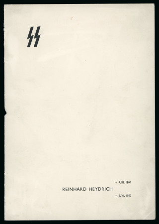 Stamp of Germany » Bohemia and Moravia Germany Czechoslovakia Bohemia & Moravia Heydrich presentation folder with */** and used blks of 4