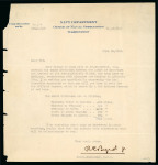 Stamp of Aerophilately » Airmails 1919, Trans-Atlantic Flight by Byrd. One-page typed letter signed by Byrd