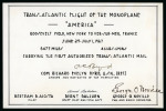 Stamp of Aerophilately » Airmails 1927, TRANS-ATLANTIC Flight BYRD carrying the first