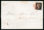 Stamp of Great Britain » 1840 1d Black and 1d Red plates 1a to 11 1840 (Nov 9) wrapper sent locally in Edinburgh to the secretary of the Bank of Scotland with 1d black pl.1a GI