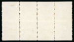 Stamp of Egypt » 1866 First Issue » Essays and Proofs 10pi blue with overprint on unwatermarked paper, block