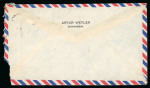 Stamp of China » People's Republic of China 1950 (21.8.) airmail envelope to Germany bearing a mixed issue franking that includes $20,000 on $10,000 Harvester and Ox