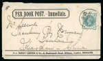 Stamp of China » Foreign Post Offices » German Post Offices » Kiautschou 1901 incoming GB book post wrapper to Tsinan Kiautschou