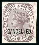 Stamp of Mauritius » 1879-80 De La Rue Watermark CC (SG 92-100) 1879-80 2c. Venetian red, 38c. bright purple and 2r
