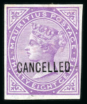 Stamp of Mauritius » 1879-80 De La Rue Watermark CC (SG 92-100) 1879-80 2c. Venetian red, 38c. bright purple and 2r