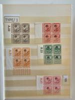 Stamp of Egypt » 1914-1922 Pictorials 1922 Crown Overprint: Collection of mint, varieties