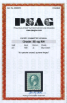 Stamp of United States » 1879-93 Bank Notes Issue -American Bank Note 1881, Washington 3c blue green mint, well-centered