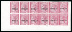 Stamp of Mauritius » 1860-72 De La Rue Issues (SG 46-72) 1872ca. 1d., 2d., 4d., 6d., 10d. and 1/- "set" of six matching imprint blocks of 12 plate proofs